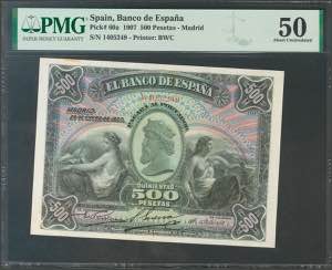 500 pesetas. January 28, 1907. Without ... 