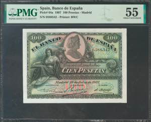 100 pesetas. July 15, 1907. Without series. ... 
