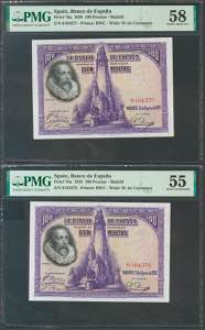 100 pesetas. August 15, 1928. Correlative ... 