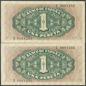 1 peseta. September 4, 1940. ... 