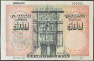 500 pesetas. February 19, 1946. ... 