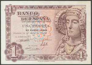 1 peseta. June 19, 1948. Series D. (Edifil ... 