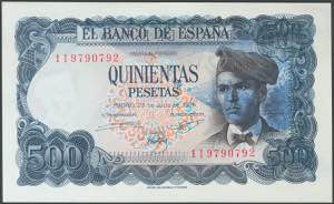 500 pesetas. July 23, 1971. Series 1I. ... 