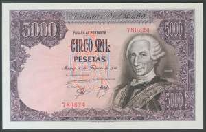 5000 pesetas. February 6, 1976. Without ... 
