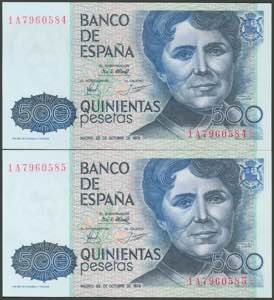 500 pesetas. October 23, 1979. ... 