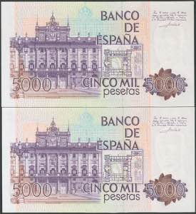 5000 pesetas. October 23, 1979. ... 