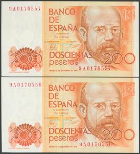 200 pesetas. September 16, 1980. ... 