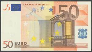 50 euros. January 1, 2002. Trichet ... 