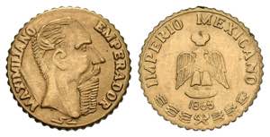 MEXICO. Emperador Maximiliano  (Au. ... 