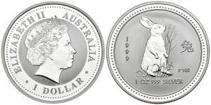 AUSTRALIA. 1 USD (Ar.31.82g / 40mm). 1999. ... 