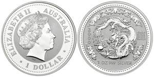 AUSTRALIA. 1 Dollar (Ar.31,95g/40mm). 2000. ... 