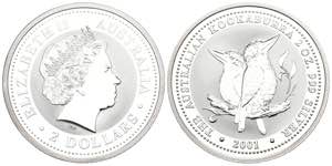 AUSTRALIA. 2 Dollars (Ar 62,83g/49mm). 2001. ... 