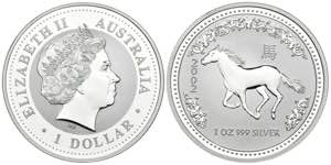 AUSTRALIA. 1 Dollar (Ar.31,88g/40mm). 2002. ... 