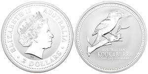 AUSTRALIA. 2 Dollars (Ar 62.43g / 49mm). ... 