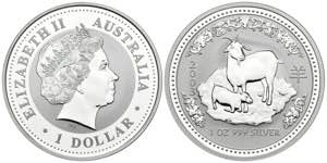 AUSTRALIA. 1 USD (Ar.31.82g / 40mm). 2003. ... 