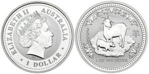 AUSTRALIA. 1 Dollar (Ar. 31,79g/40mm). 2003. ... 
