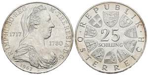 AUSTRIA. 25 Shilling (Ar. 13.00g / 25mm). ... 