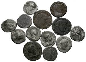 ROMAN EMPIRE. Lot consisting of 13 silver ... 