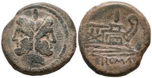 ANONYMOUS. As. (Ae. 37.00g / 34mm). 211 BC ... 