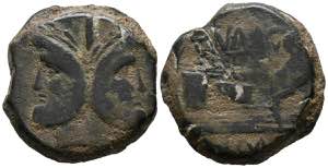 POMPEY, the Great. As. (Ae. 9.39g / 19mm). ... 