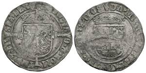 CARLOS I (1516-1556). 1/2 Real (Ar. ... 