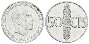 ESTADO ESPAÑOL (1936-1975). 50 Céntimos ... 