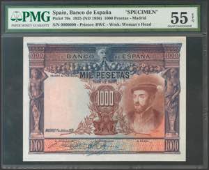 100 pesetas. July 1, 1925. Without series, ... 