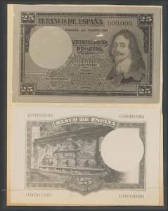 Set of 3 photographic proofs of a non-issued ... 
