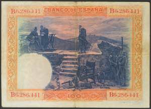 100 pesetas. July 1, 1925. Dry ... 