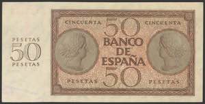 50 Pesetas. November 21, 1936. ... 