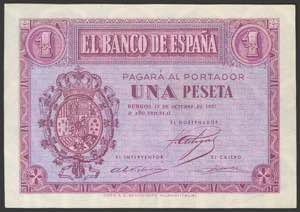 1 peseta. October 12, 1932. Series E. ... 