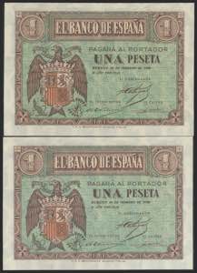 1 peseta. February 28, 1938. Correlative ... 