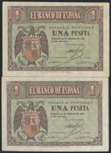 1 peseta. February 28, 1938. Correlative ... 