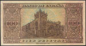 100 pesetas. May 20, 1938. Series ... 