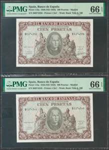100 pesetas. January 9, 1940. Correlative ... 
