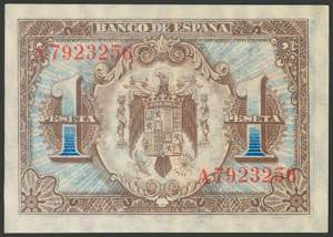 1 peseta. January 1, 1940. Series ... 