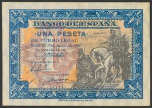 1 peseta. June 1, 1940. Series E, last ... 