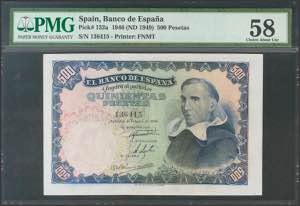 500 pesetas. February 19, 1946. Without ... 