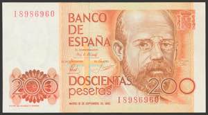 200 pesetas. April 16, 1980. Series I. ... 