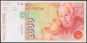 2000 pesetas. April 24, 1992. Without ... 