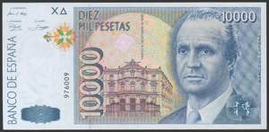 10000 Pesetas. October 12, 1992. Without ... 