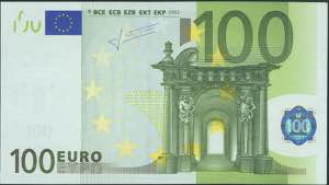 100 euros. January 1, 2002. Trichet ... 
