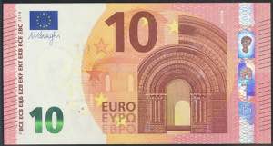 10 Euros. 1 de Abril de 2014. Firma Draghi. ... 