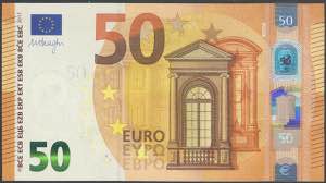 50 euros. April 4, 2017. Draghi signature. ... 