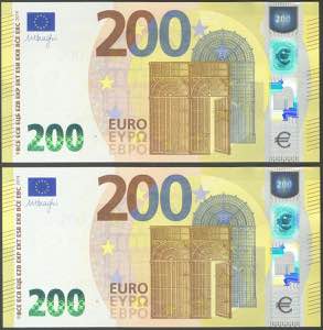 200 euros. 2019. Draghi signature. Series N ... 