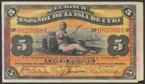 SPANISH BANK OF THE ISLAND OF CUBA. 5 ... 