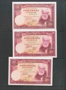 Set of 9 banknotes of the Bank of ... 