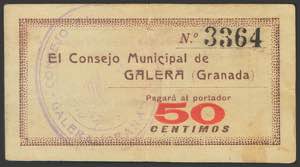 GALERA (GRANADA). 50 Céntimos. 17 de ... 