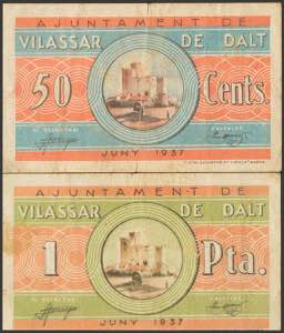 VILASSAR DE DALT (BARCELONA). 50 Cents and 1 ... 