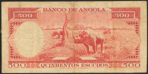 ANGOLA. 500 Escudos. 1970. Banco ... 